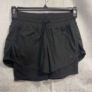 Athleta Lined Running Shorts Black XS